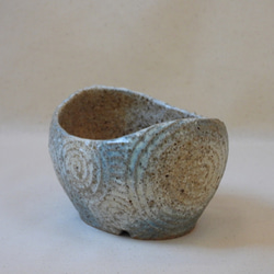 砂粒.渦巻.陶製植木鉢 4枚目の画像