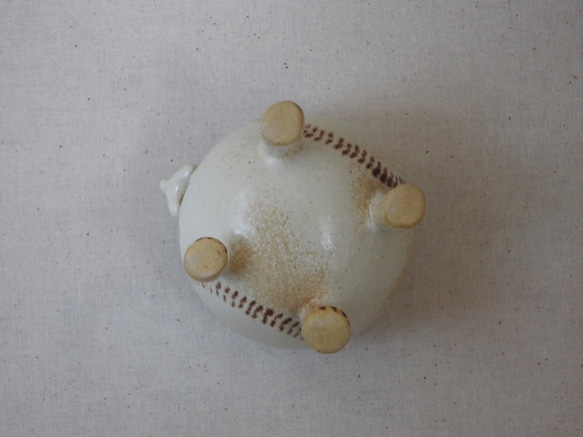 野球ワンコボウル(茶) 6枚目の画像
