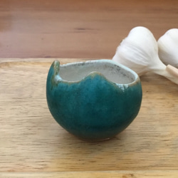 青の陶食器シリーズ  ネコみみ 豆碗 7枚目の画像