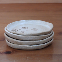 うずまき柄　陶製皿B 6枚目の画像