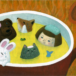 油絵 油彩 油彩画 絵 絵画【芝桜の海を旅する小舟】 絵画 HR 通販