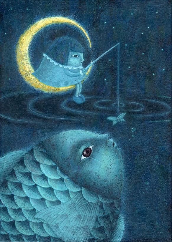 月夜の釣り 1枚目の画像