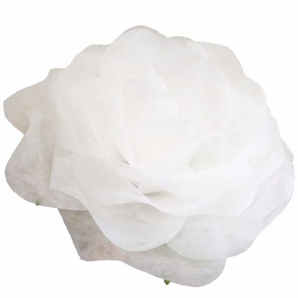 【おためし】ジャイアントフラワー ローズL ホワイト　Giant Flower 花径約45cm　結婚式　装飾　 1枚目の画像