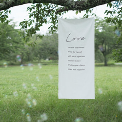 Love タペストリー 結婚式 バースデー ウェルカムスペース ウェディング ウェルカムボード 前撮り 誕生日 2枚目の画像