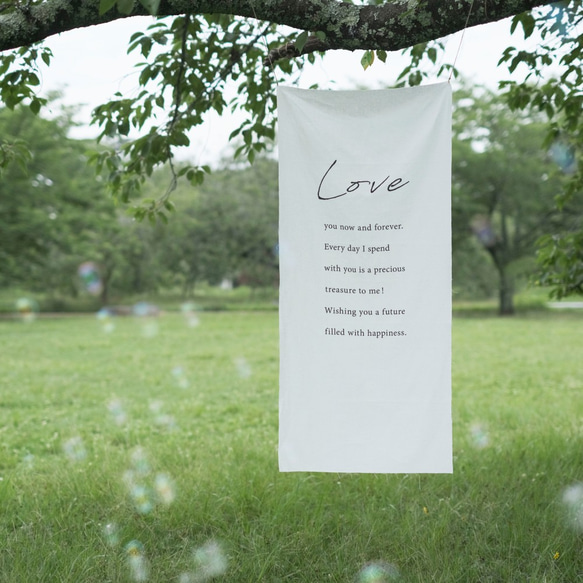 Love タペストリー 結婚式 バースデー ウェルカムスペース ウェディング ウェルカムボード 前撮り 誕生日 2枚目の画像