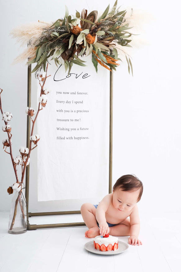 Love タペストリー 結婚式 バースデー ウェルカムスペース ウェディング ウェルカムボード 前撮り 誕生日 9枚目の画像