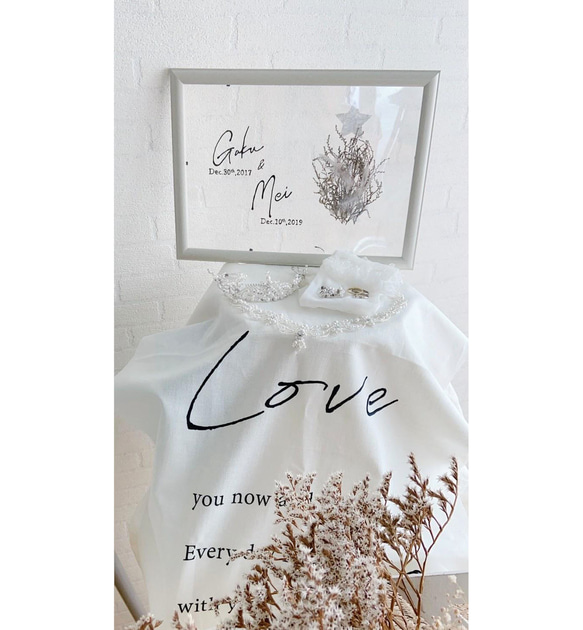 Love タペストリー 結婚式 バースデー ウェルカムスペース ウェディング ウェルカムボード 前撮り 誕生日 10枚目の画像