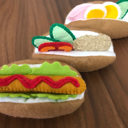 フェルトままごと えらべる！お野菜、フルーツオーダーページ おもちゃ