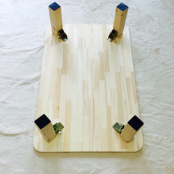 木製折り畳みローテーブル プレイ台 2枚目の画像