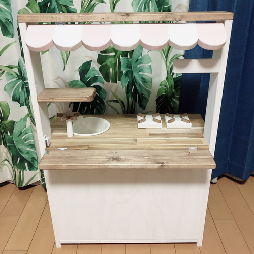new！！ 木製 おままごとキッチン アイランドタイプ キャンペーン 