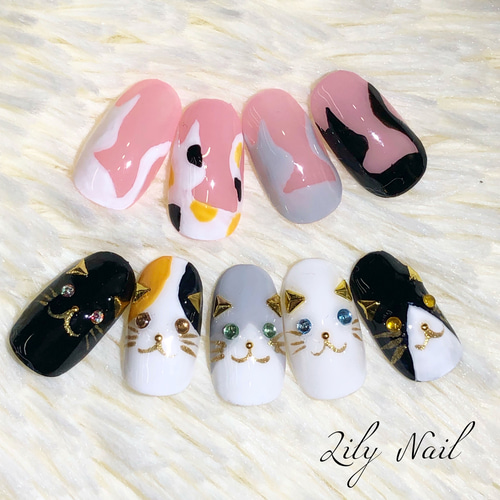 たま猫ネイルチップ ネイルチップ（つけ爪） Lily Nail 通販 12915813