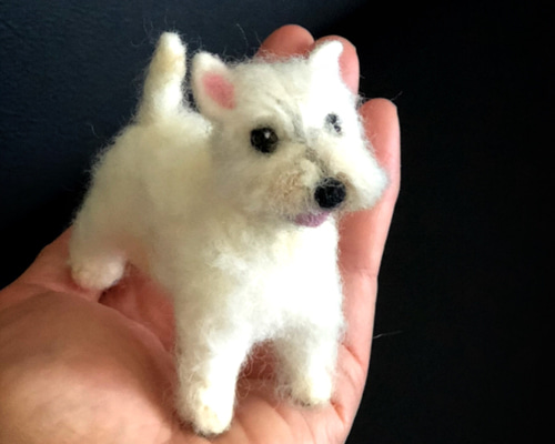 ウエストハイランド ホワイトテリア 羊毛フェルト sumimugi 通販