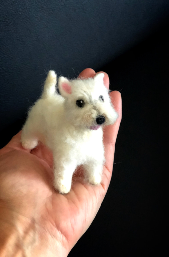 羊毛フェルト　ウエストハイランドホワイトテリア 羊毛フェルト ウエストハイランドホワイトテリア