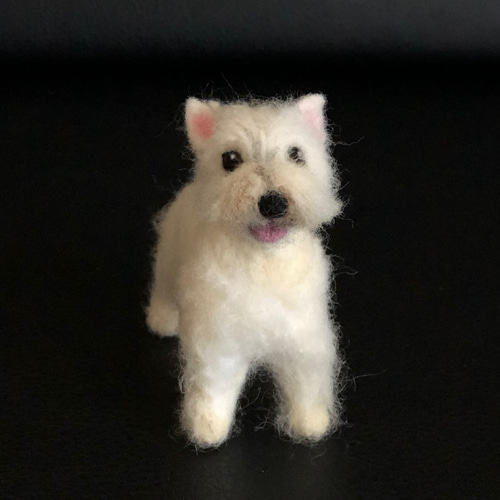 羊毛フェルト　ウエストハイランドホワイトテリア 羊毛フェルト 犬 ウエストハイランドホワイトテリア ウエスティ