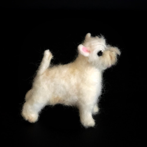 羊毛フェルト　ウエストハイランドホワイトテリア 羊毛フェルト 犬 ウエストハイランドホワイトテリア ウエスティ