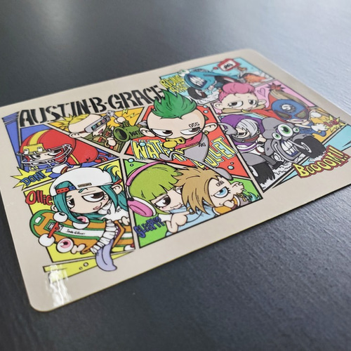 ステッカー キャラクター 屋外 耐水 ラミネート加工 全12体 ABG シール