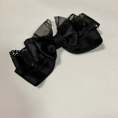 ゆきりんご様再販無し！ハンドメイド♡ビニールフリフリポニー パープル×ブラック⑧ ゆきりんご様再販無し！ハンドメイド♡ビニールフリフリポニー