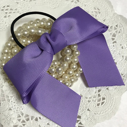 紫色のヘアリボン  エレガンス 3枚目の画像
