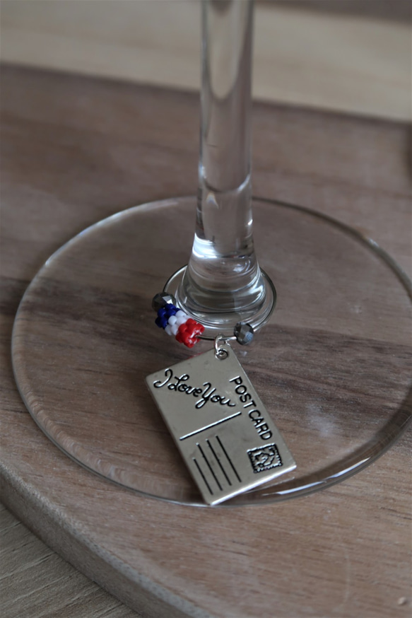 Travel with me wine charm 酒杯掛飾 20mm 串珠迷你國旗 旅行主題 紅酒派對 第5張的照片