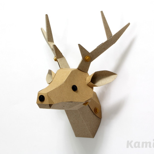 ペーパークラフトキット レペパゴ 〜 シカのトロフィー クラフト