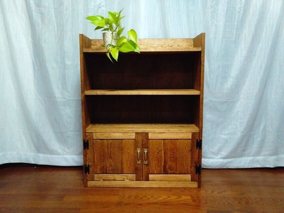 ☆木製本棚 キャビネット 飾り棚 W75オーダー製作もお受け致します