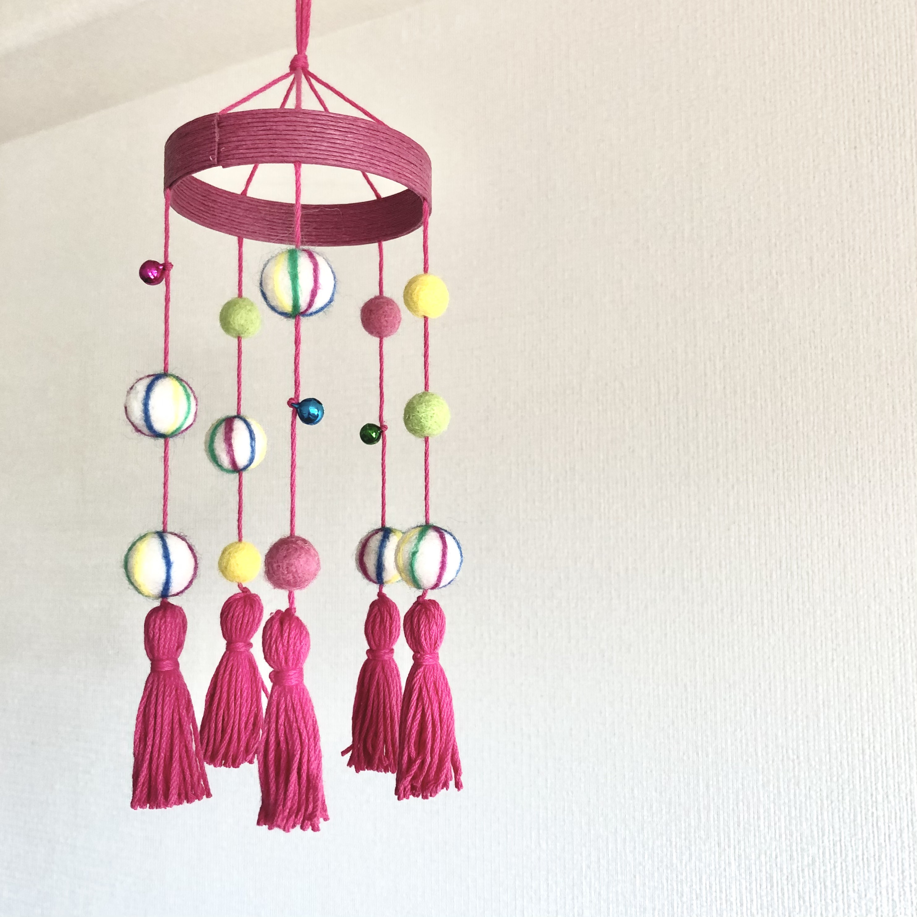 【Kana様】つるし飾り　つるし雛　桃の節句の輪下げ(タッセル赤) つるし飾り つるし雛 桃の節句の輪下げ(タッセル赤白) ＊ミニ