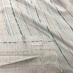 ジャガード織綿100%生地縦糸top糸　ダブルガーゼ小さな三角柄（抗菌防臭加工）115cm×100cmグレー 3枚目の画像