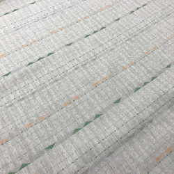 ジャガード織綿100%生地縦糸top糸　ダブルガーゼ小さな三角柄（抗菌防臭加工）115cm×100cmグレー 4枚目の画像