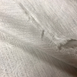 ジャガード織薄い一重生地グレージュ 2枚目の画像