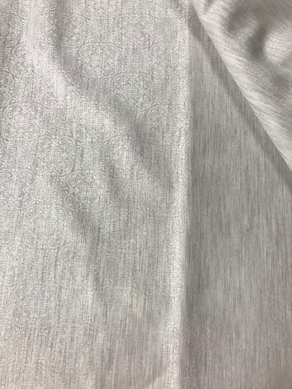 ジャガード織薄い一重生地グレージュ 3枚目の画像
