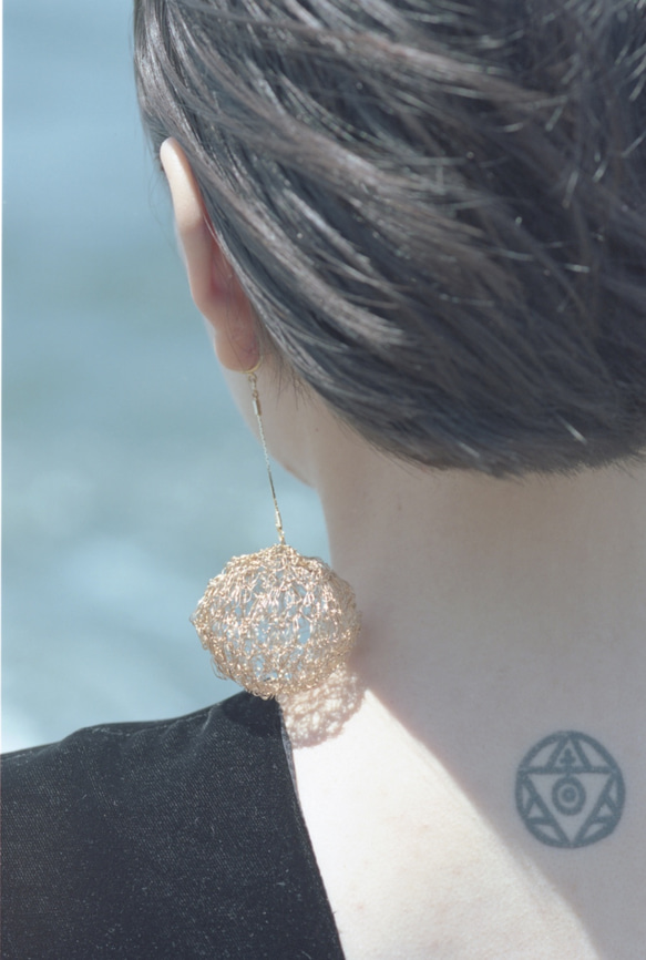 「shimmering/ソウソウ」マーメイドの真珠（大）・イヤリング・ピアスペア 3枚目の画像