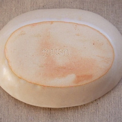 海のグラタン皿（サカナ柄、白） 3枚目の画像