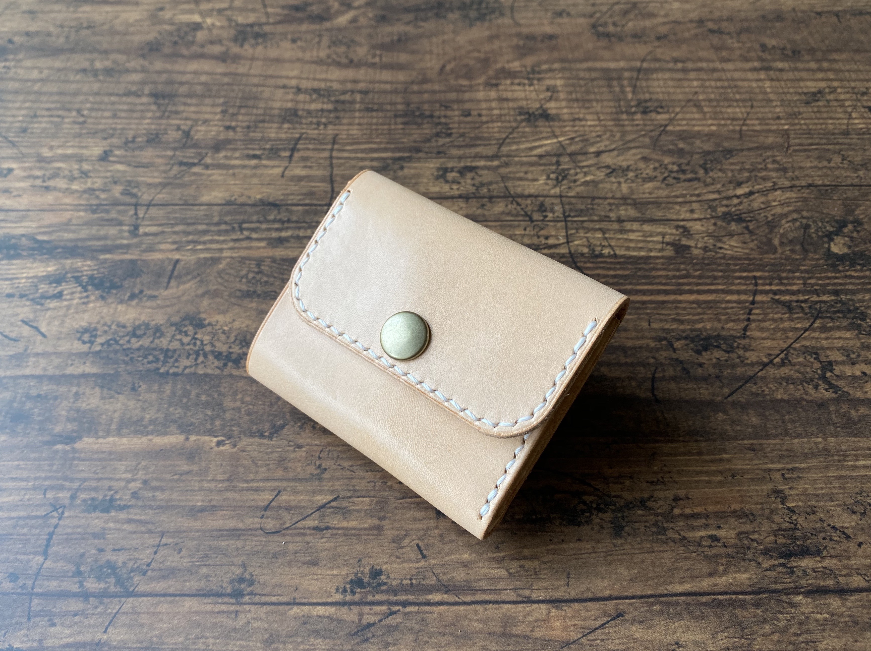 003 コンパクト財布 Amo Leather Craft コンパクト財布 かなり小さめ ミニ財布 レザー財布 本革