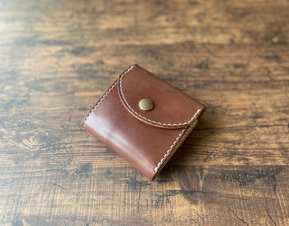 3つ折り財布 コンパクト財布 小さいお財布 レザー財布 本革