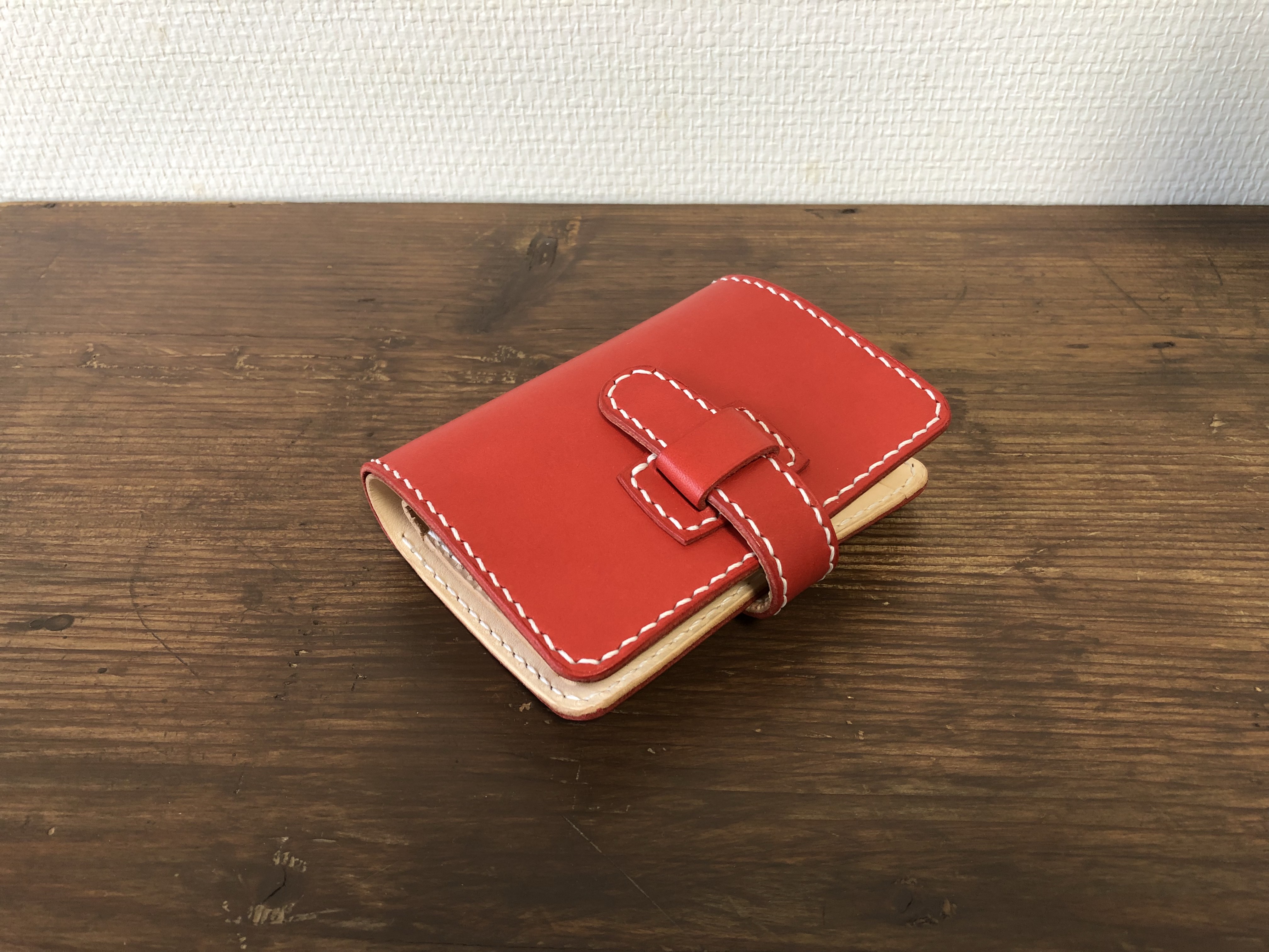 【受注製作】２つ折り ショートウォレット 二つ折り レザー 財布