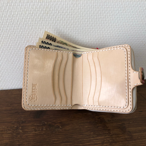 オーダー品　二つ折り財布 セミオーダー 二つ折り財布｜革財布の山藤オンラインショップ