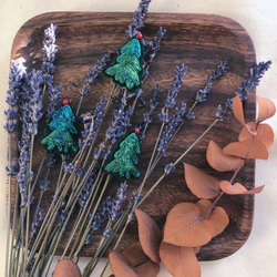 オーロラカラークリスマスツリーブローチ。パンジン刺繍プロセス•T02 10枚目の画像