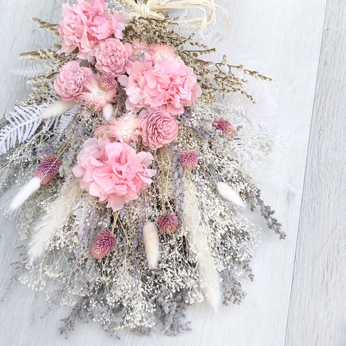 プリザーブドフラワー☆ブーケ ナチュラルブーケL ブリザメディア ウェディング ドライフラワー