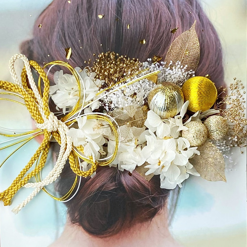 お花のヘッドドレス ヘアアクセサリー 振袖髪飾り 卒業式 袴スタイル