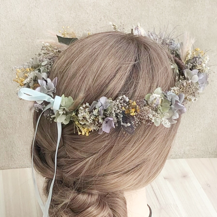 ブーケとお揃いの花冠お作り致します