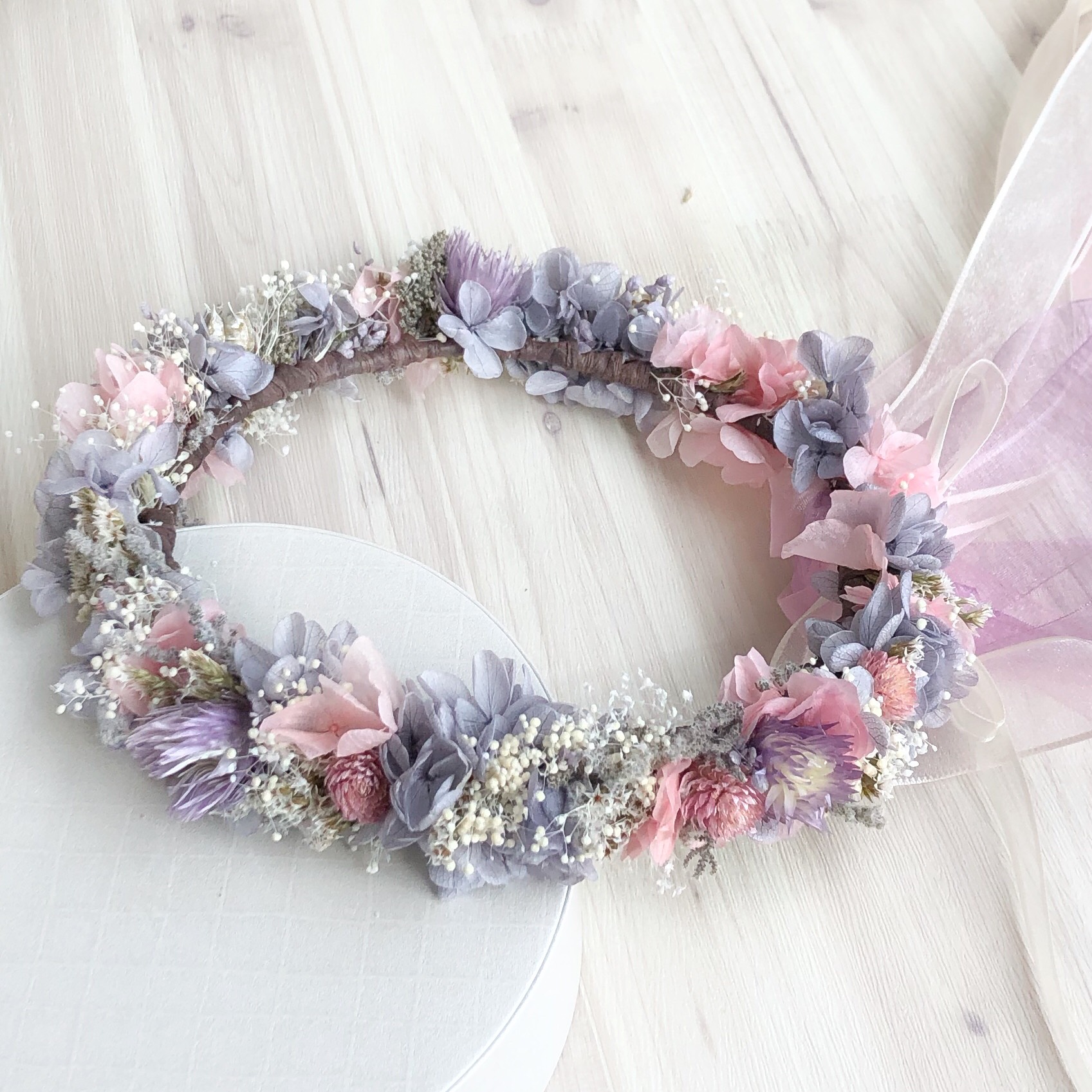 ブーケとお揃いの花冠お作り致します
