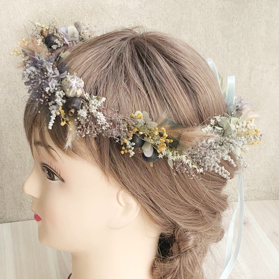 ブーケとお揃いの花冠お作り致します