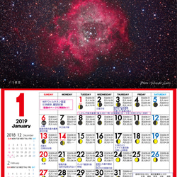星のカレンダー「2019宙めぐり」2冊一組 3枚目の画像
