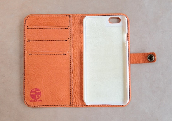 深褐色的日本紙和皮革iphone6​​s case 〜 第3張的照片