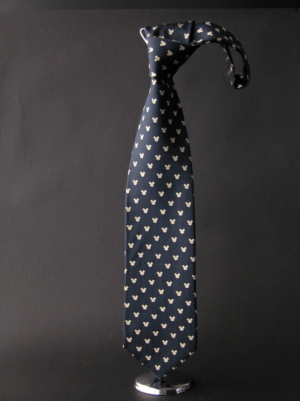 【京織】干支ネクタイ/シルク100％　子　濃紺