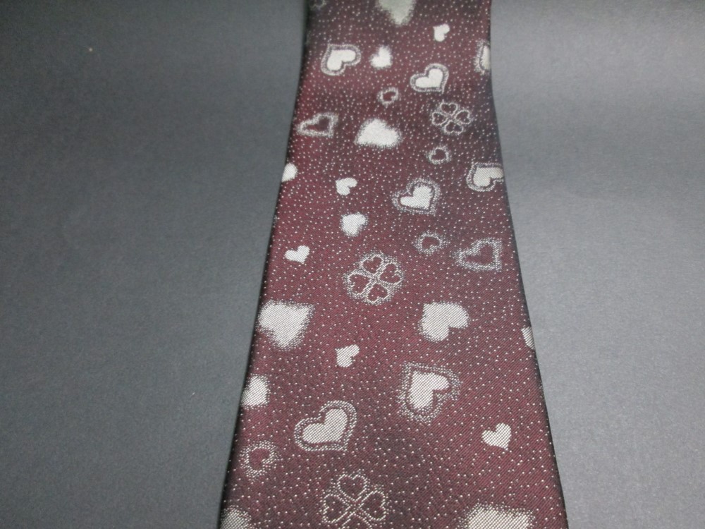 「京織」TATINOYAオリジナルネクタイ　ハート　シルク100％