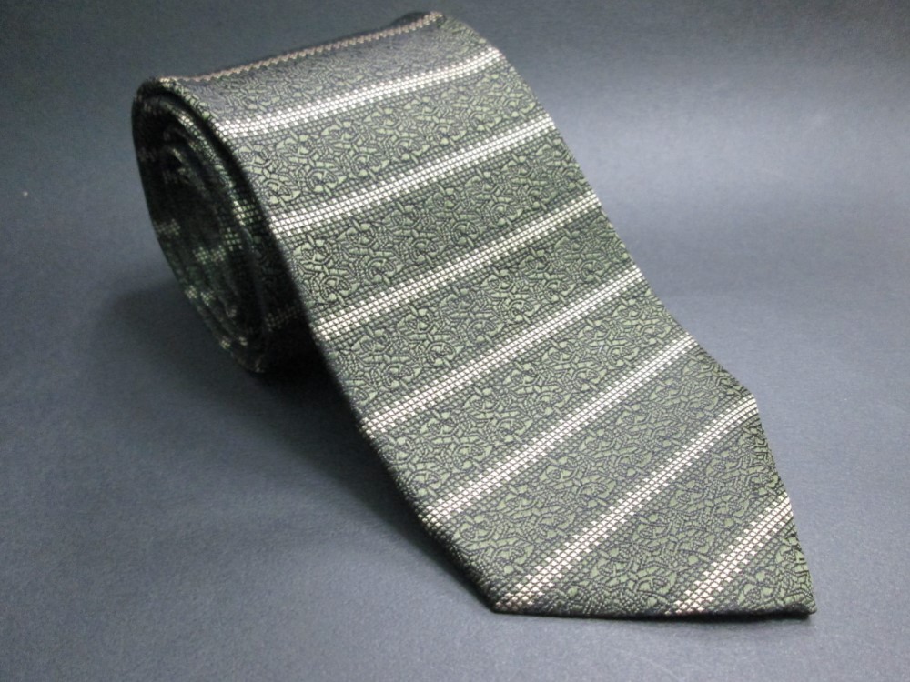 「京織」TATINOYAオリジナルネクタイ　グリーンコプト　シルク100％ 4,320円