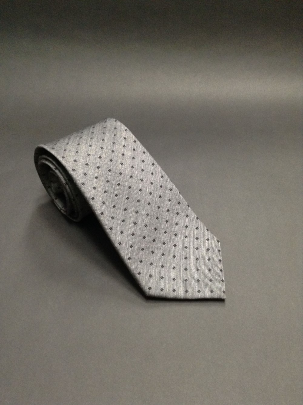 「京織」　TATINOYA オリジナルネクタイ/シルク100％　ブロックドット