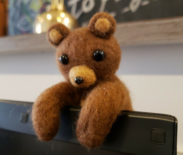 メル88786  羊毛フェルト 作品 ブランコで遊ぶ双子のくまちゃん メル88786 様 専用 羊毛フェルト 作品 ブランコで遊ぶ双子のくま