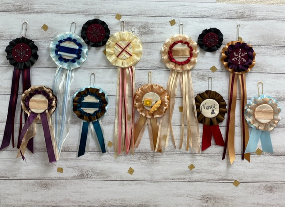 完売】ロゼット12点まとめ売り リメイク バザー 景品などに k00503  